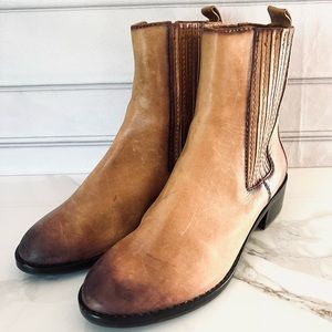Michael Kors tan/brown leather ankle boots!